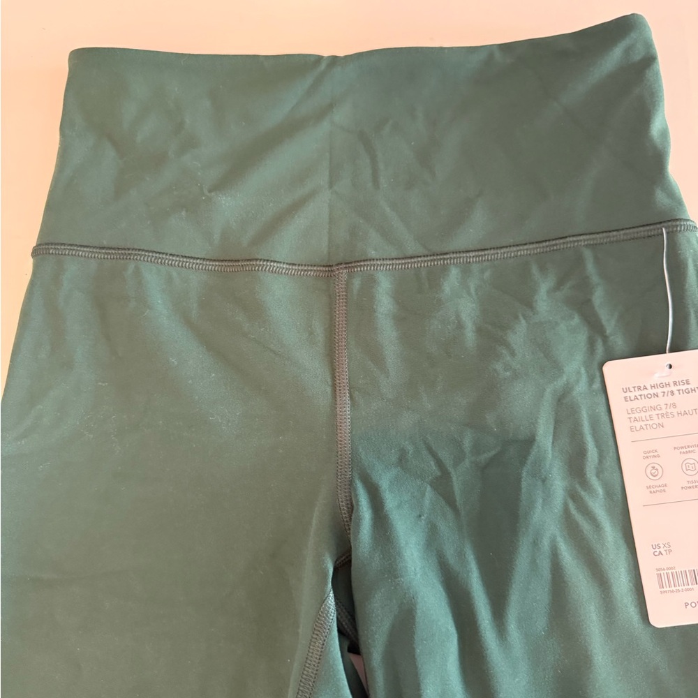 Athleta Forest Green Ultra High Rise 7/8 Tight - Picture 3 of 5